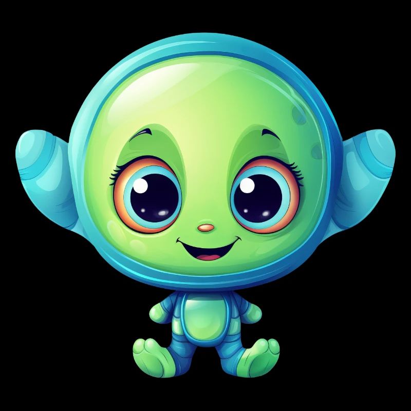 Kawaii Laughing Alien