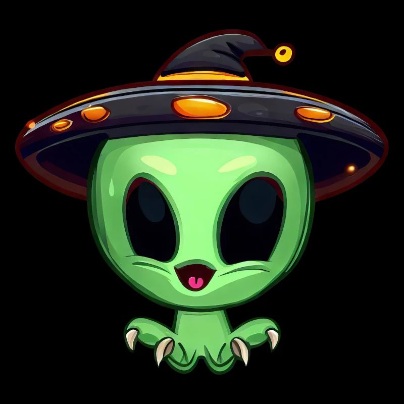 L’extraterrestre vert célèbre Halloween