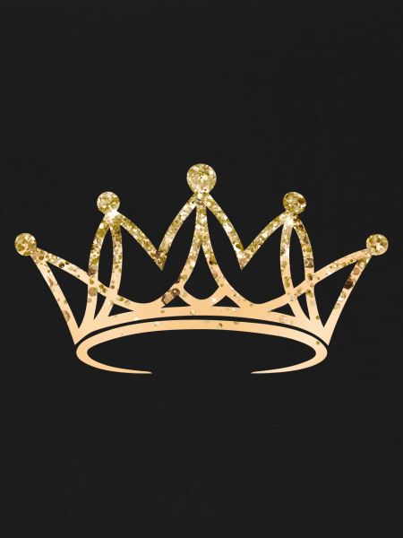 Crown, elegant, golden, customizable
