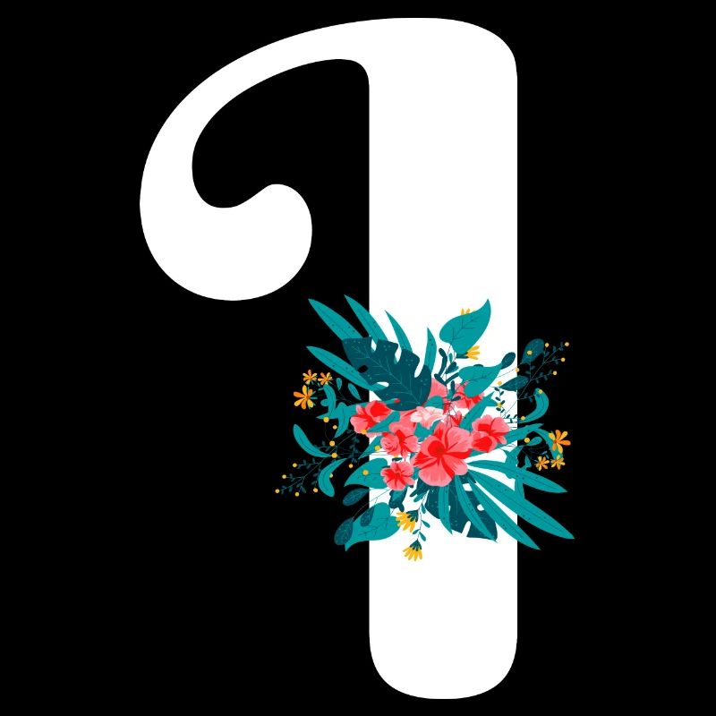 letter I flowered