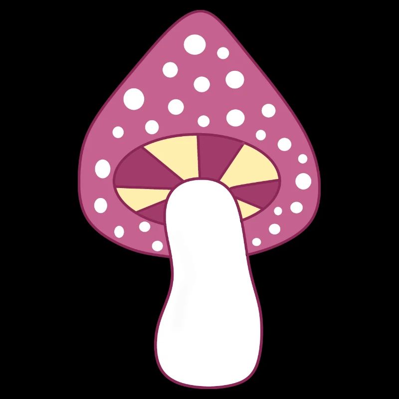 Mushroom fly agaric violet pattern customizable