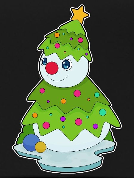 Snowman Christmas Christmas Tree