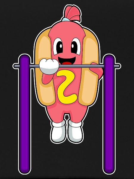 Hotdog Bodybuilders Pull-ups Bodybuilding