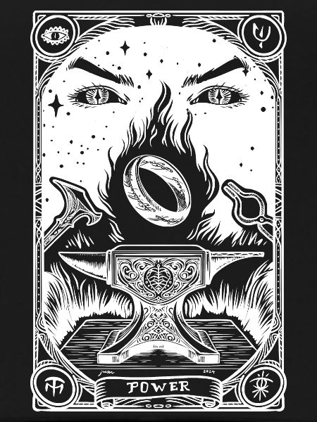 One ring tarot white
