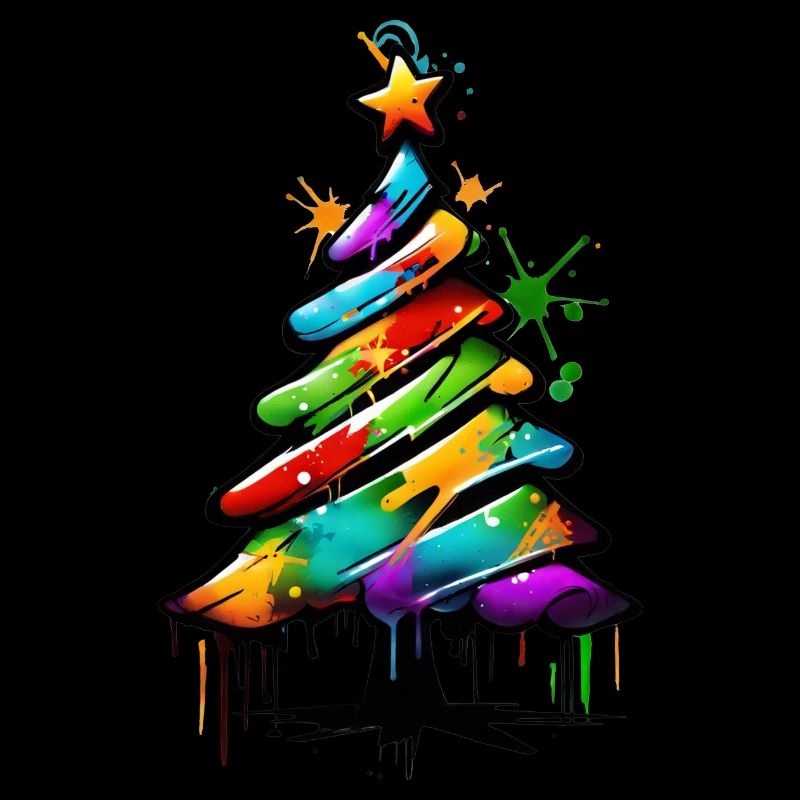 Arbre de Noël coloré Noël