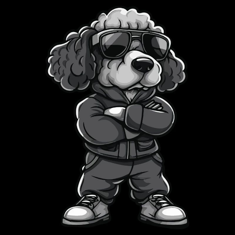 pudel hund comic