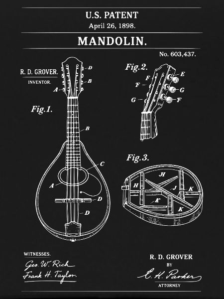 Mandolin-Patentdiagramm