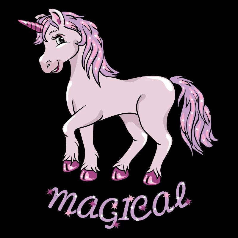 Cute smiling unicorn