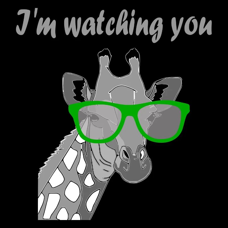 I ́m watching you Giraffe Sunglasses Gift