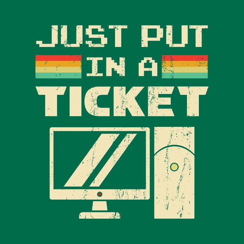 Mettez simplement un ticket pour le service d'assistance et le support technique