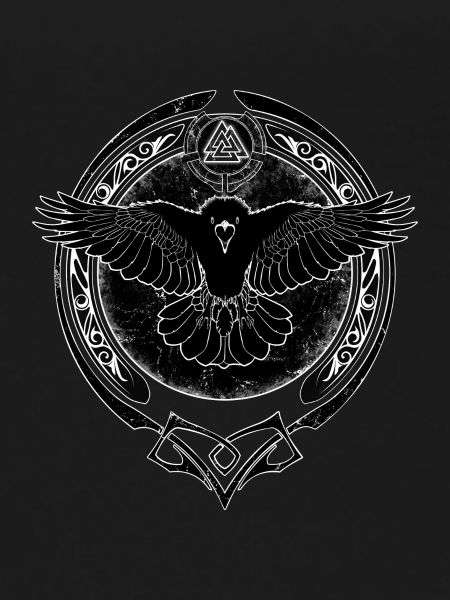 Valknut raven