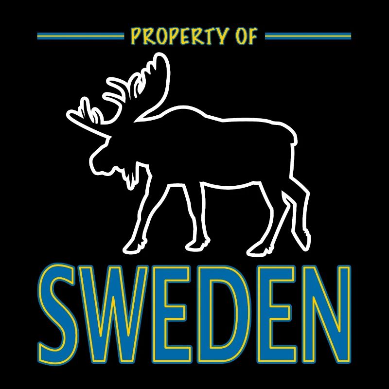 Propriété de Suède Suède Drapeau Moose