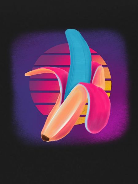 Vaporwave Banana