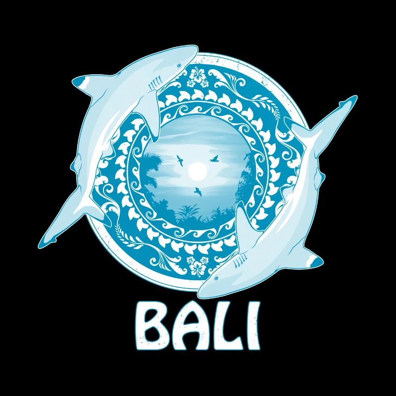Requins de récif à pointe noire Bali Indonésie