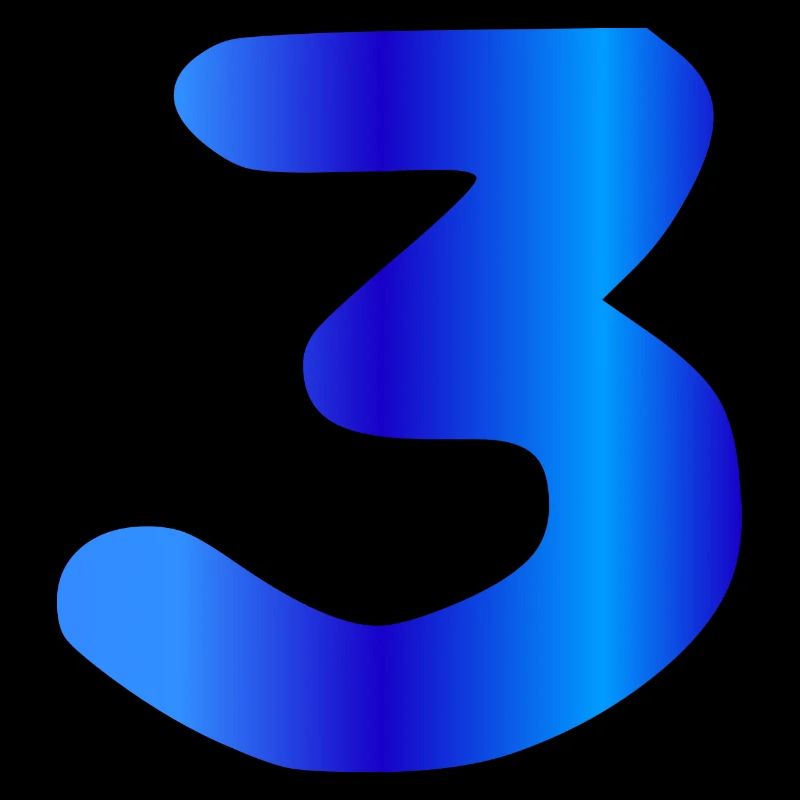 3 years birthday blue