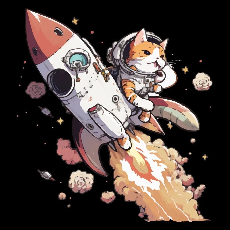 Chuck le chat astronaute
