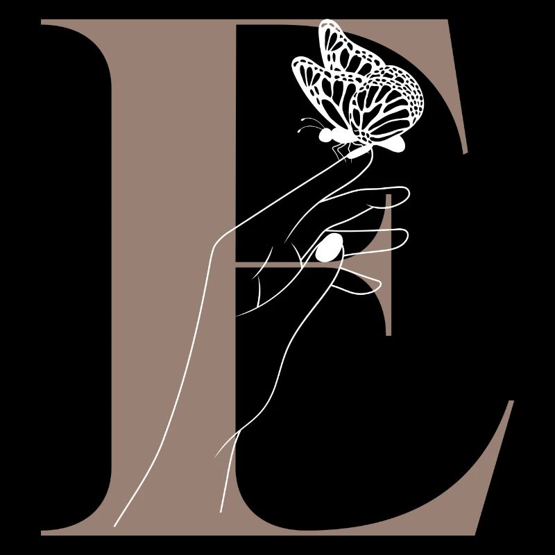 Letter E Magic Butterfly