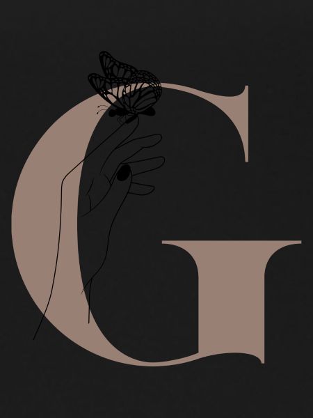 letter G Magic butterfly