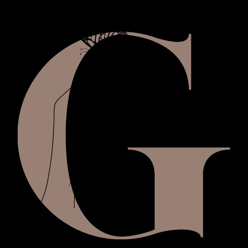 Buchstabe G Magischer Schmetterling