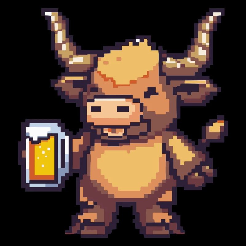 Stier Bier Pixel