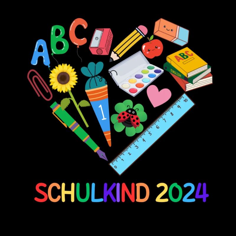 Schulkind 2024 Herz