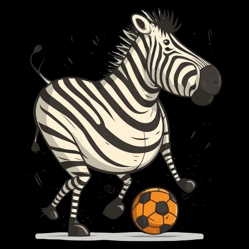 Zebra Soccer Star
