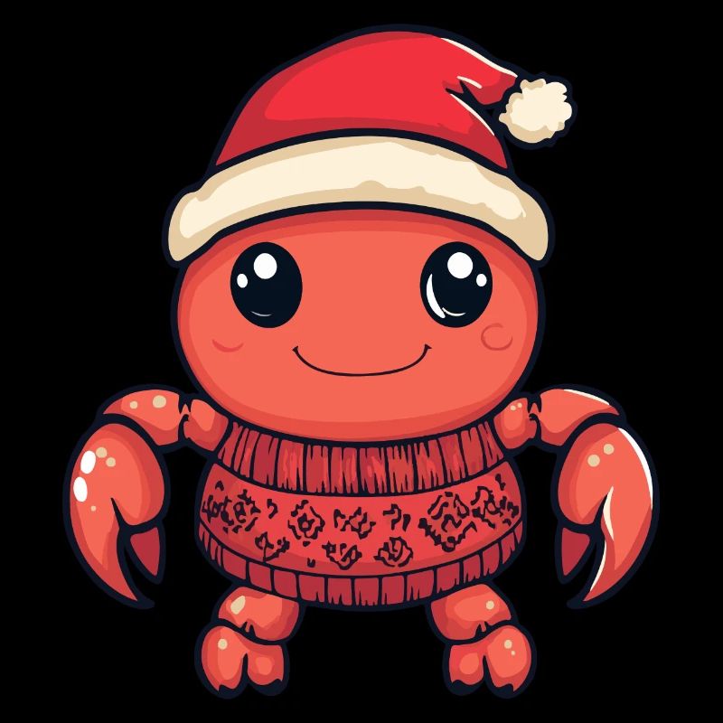 Crabe Crabe Bande dessinée de Noël