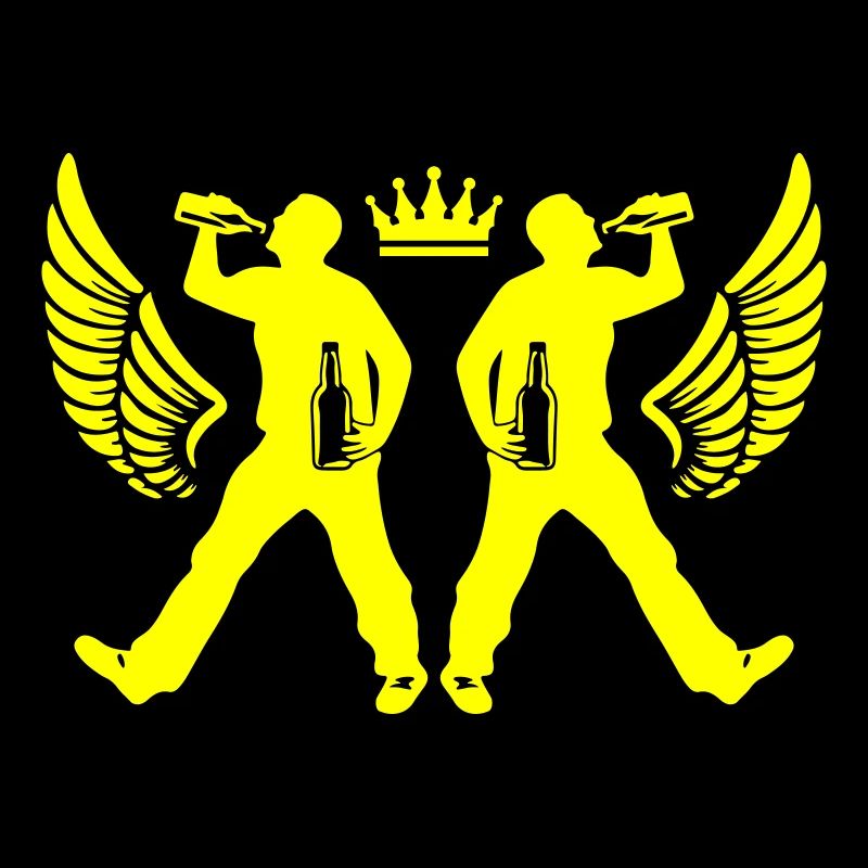Drinking Bier Silhouette