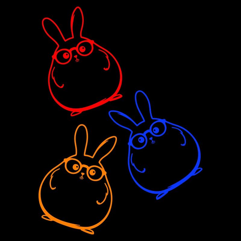 Lapin Drôle Pâques Coloré
