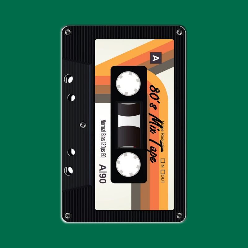 Retro 80s + 90s cassette