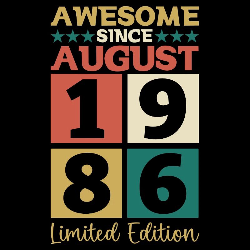 Awesome since August 1986 36. Geburtstag Geschenk
