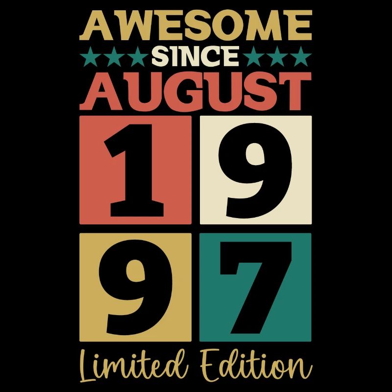 Awesome since August 1997 25. Geburtstag Geschenk