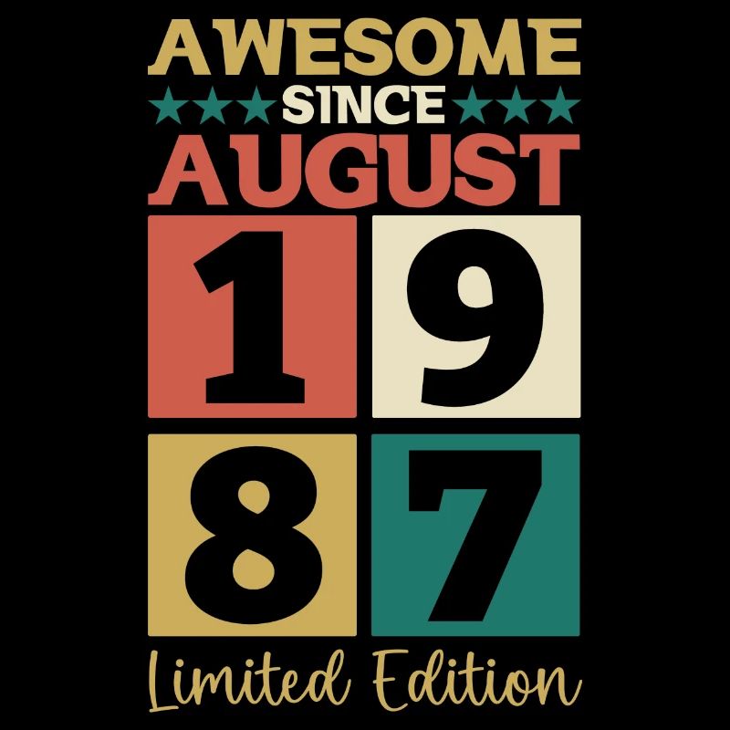 Awesome since August 1987 35th Birthday Gift