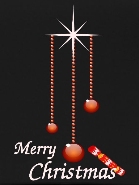 Weihnachtskugeln mit Bonbon