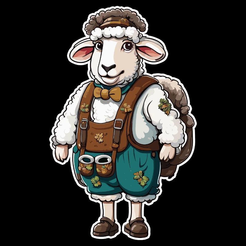 Lederhose / Tier / Tracht / Tradition / Schaf