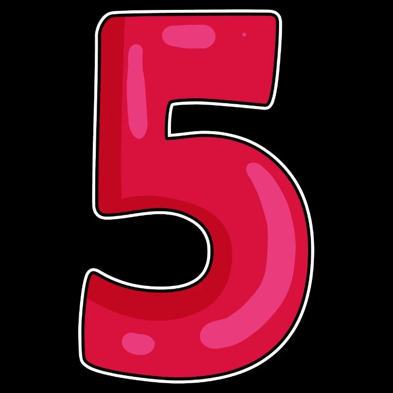 Numéro 5 - Cinq - 5 Motif - Numéro 5 Numéro