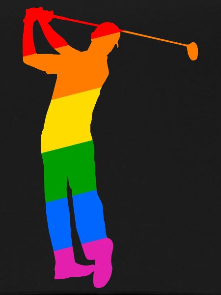 Rainbow Golfer
