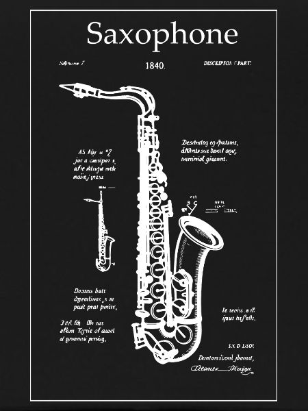 Noir Saxophone Blueprint