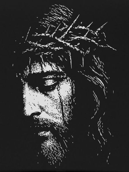 Jesus Dornenkrone Portrait