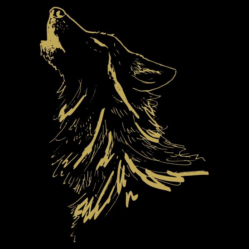 Illustrated designs with Wolf