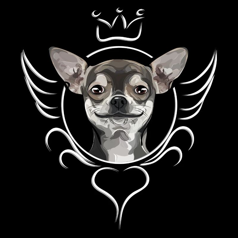 Drôle de CHIHUAHUA avec la Couronne Wilsigns