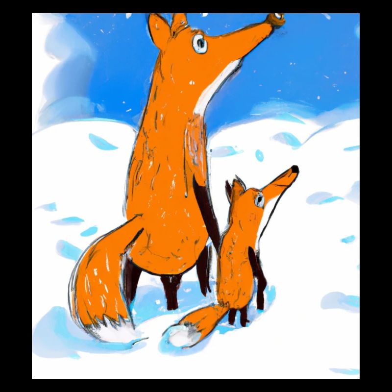 Fuchs im Schnee