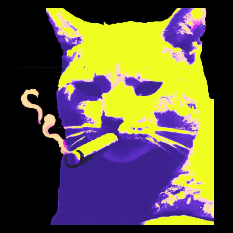 Cat smoking