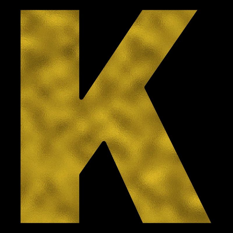 Lettre K Or