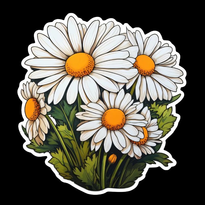 Marguerites 5 fleurs