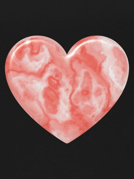 Pink Marble Heart