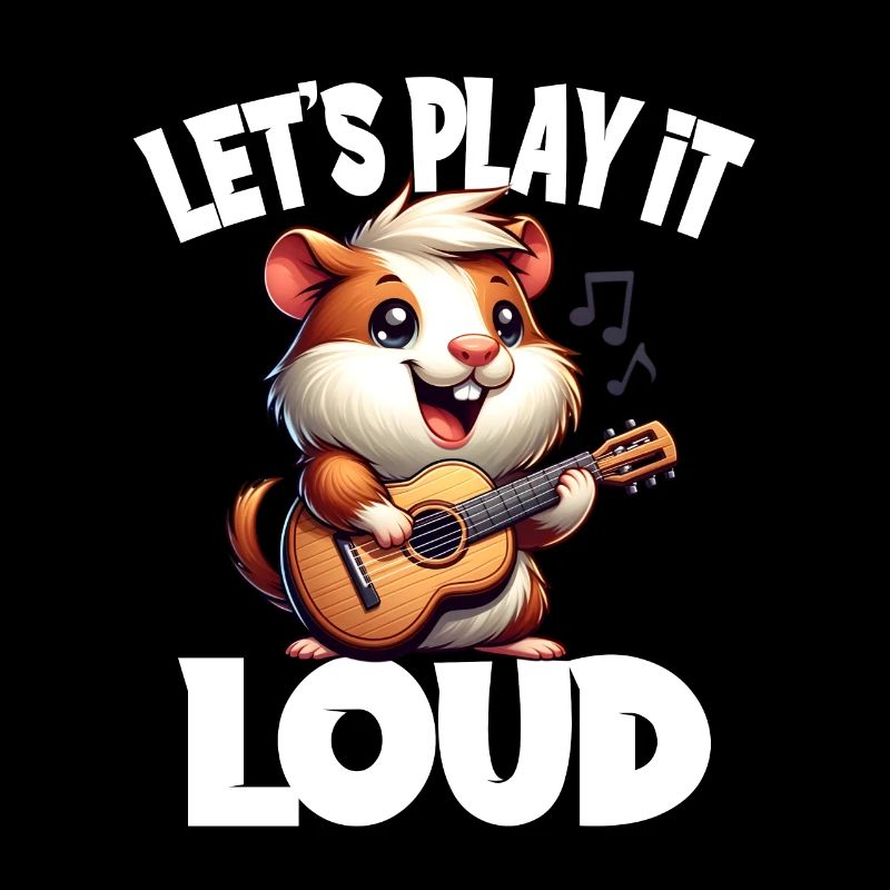 Hamster Musiker Let's Play It Loud Gitarre