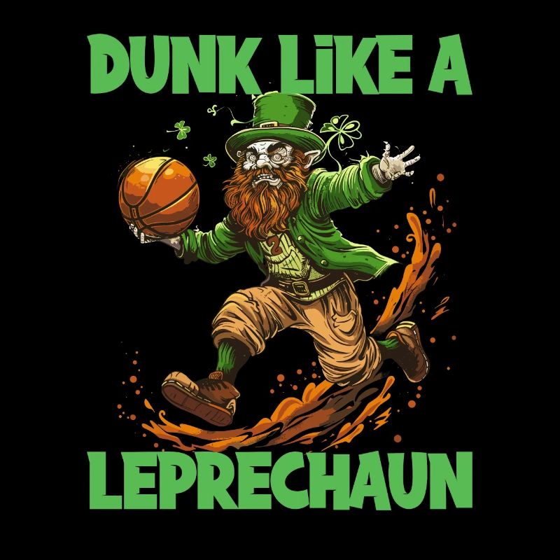 Dunk Like A Leprechaun Basketball