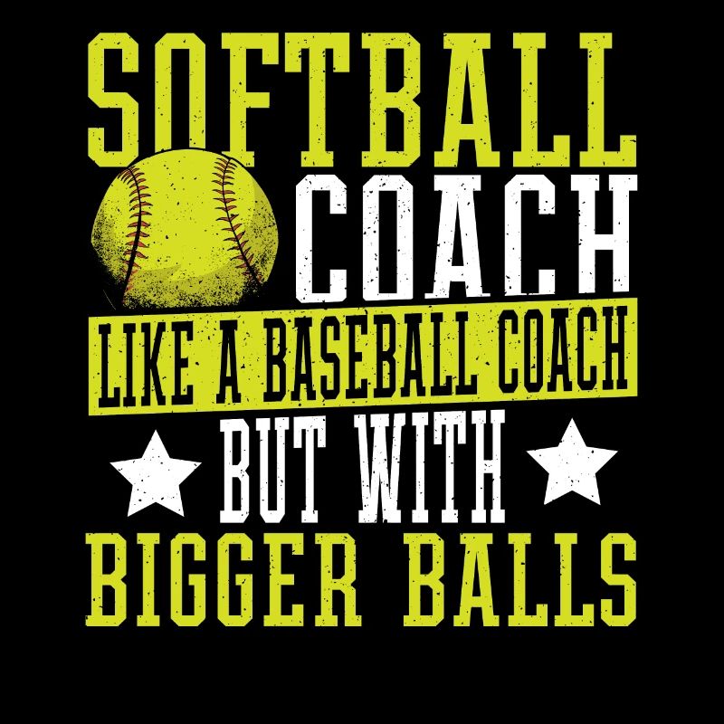Softball-Trainer Wie ein Baseballtrainer, aber mit