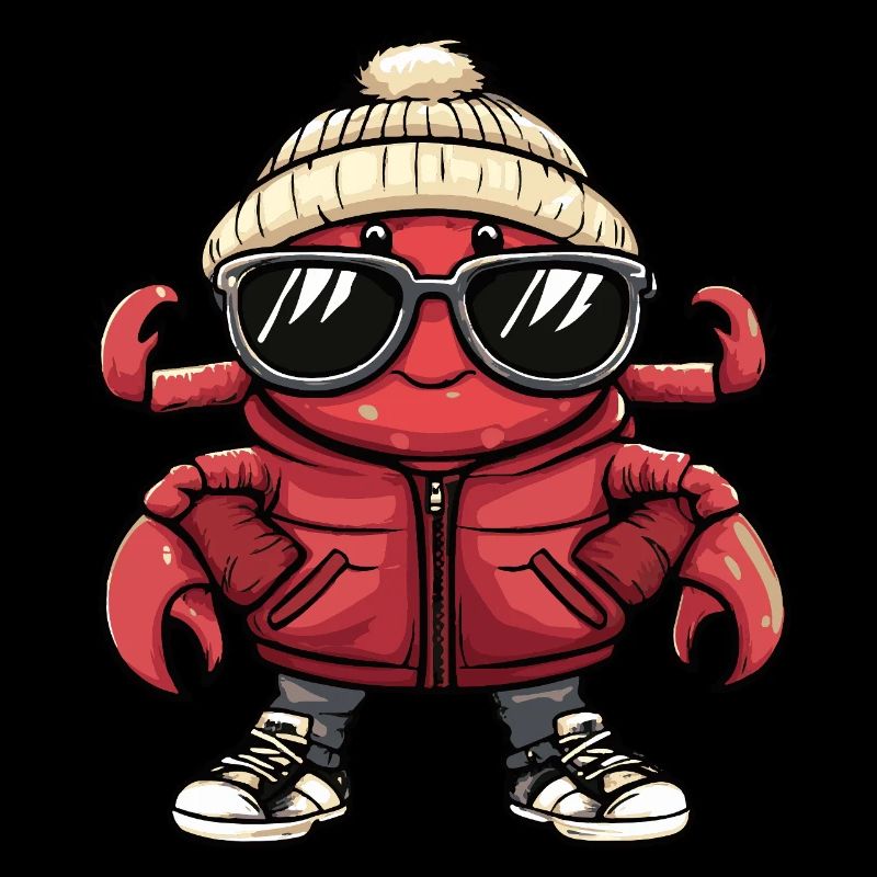 crabe crabe bande dessinée cool